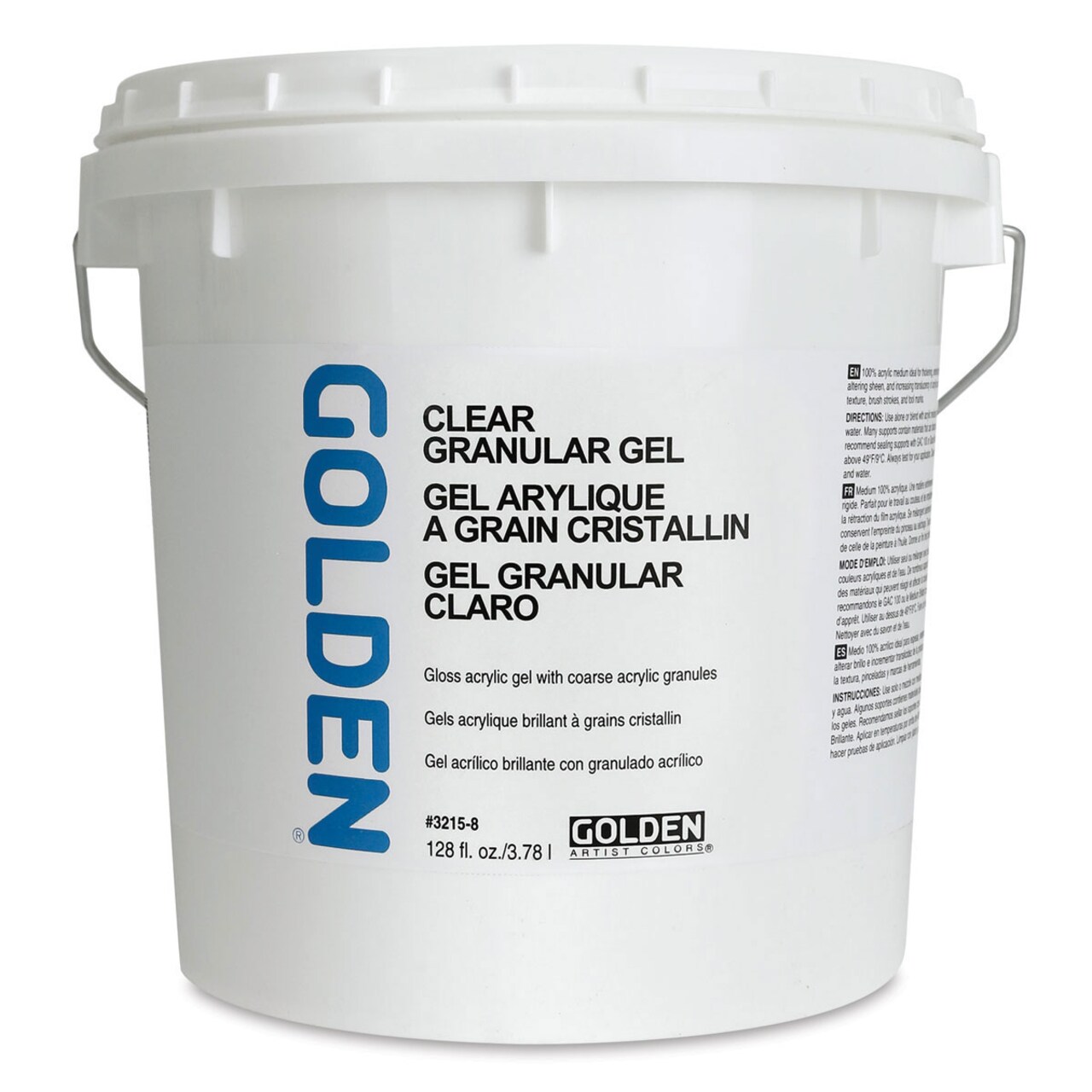 Golden Acrylic Gel Medium - Clear Granular, 128 oz tub